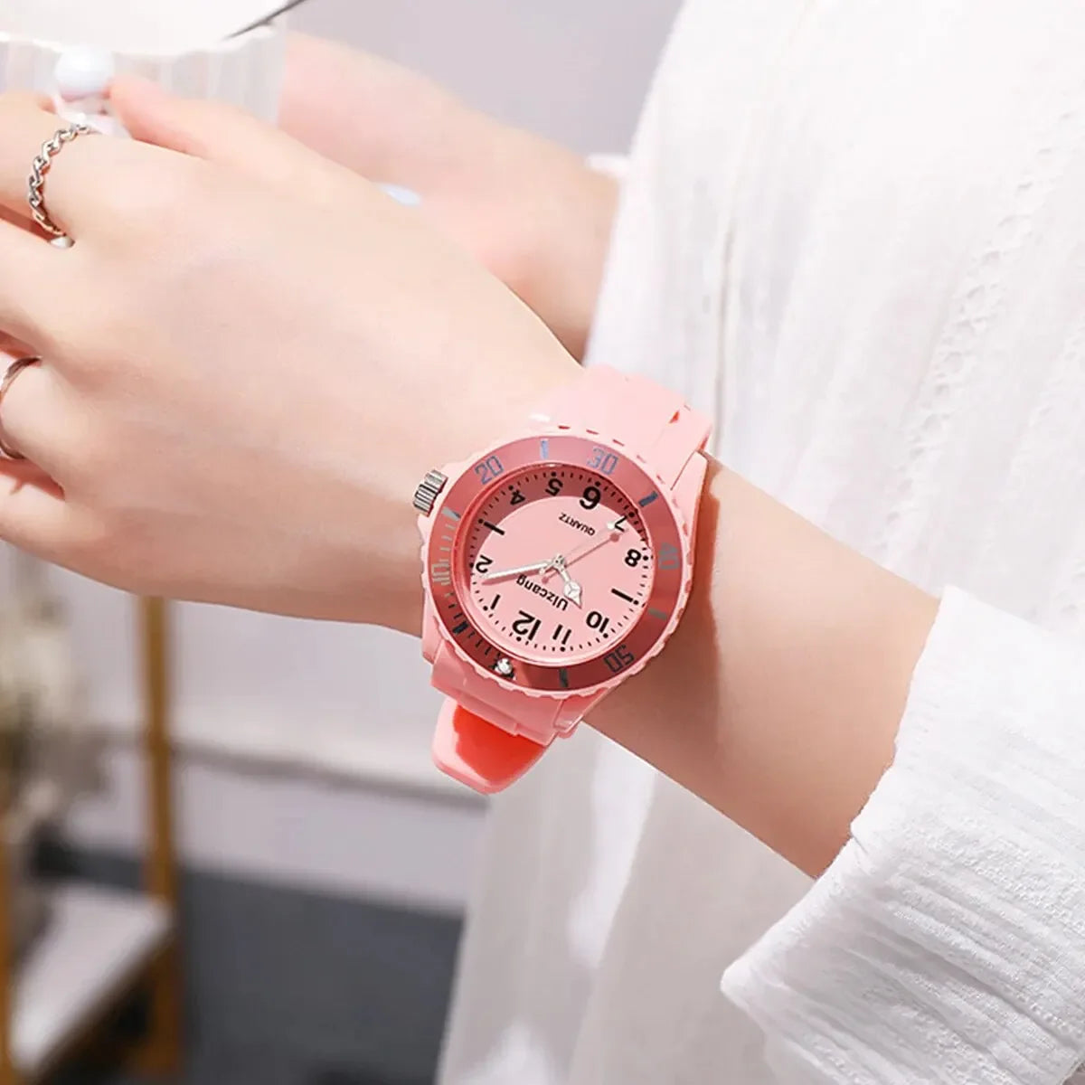Kids Exam Watch Girls Boys Elementary School Waterproof Watch