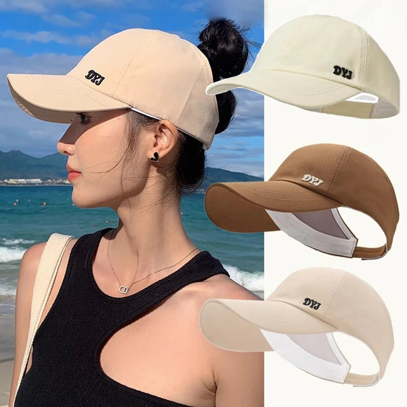 Summer Long Brim Sunhat Women Sun Hats