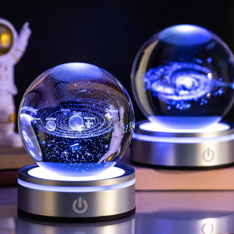 Crystal Ball Colorful Gradient Small Night Lamp Home