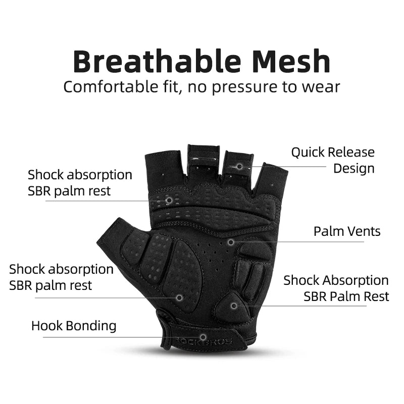 Half Finger Shockproof Cycling Gloves