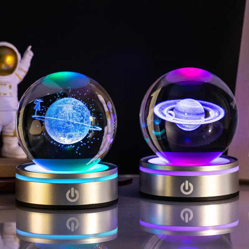 Crystal Ball Colorful Gradient Small Night Lamp Home