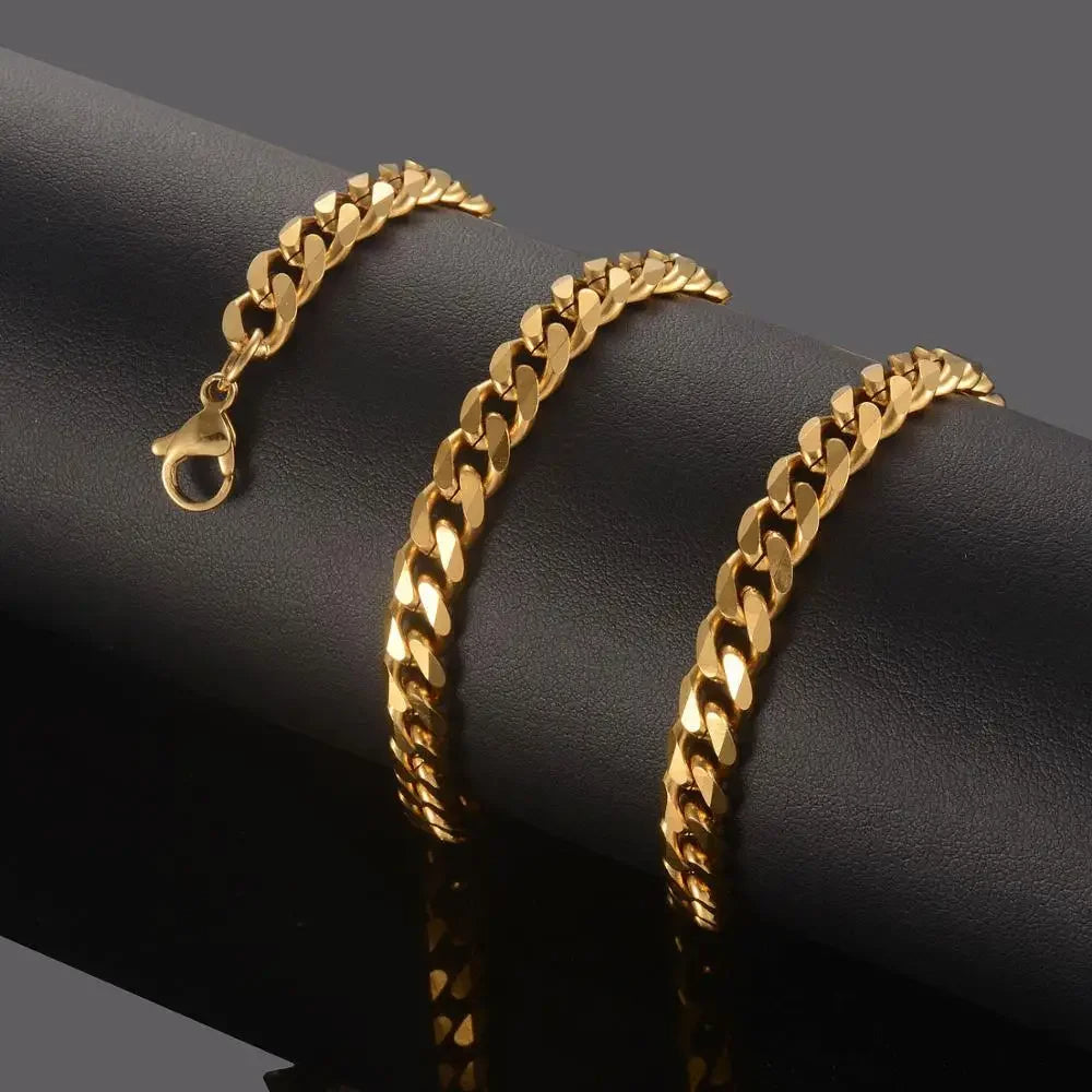 Hot Sale Stainless Gold Plated Steel Necklace