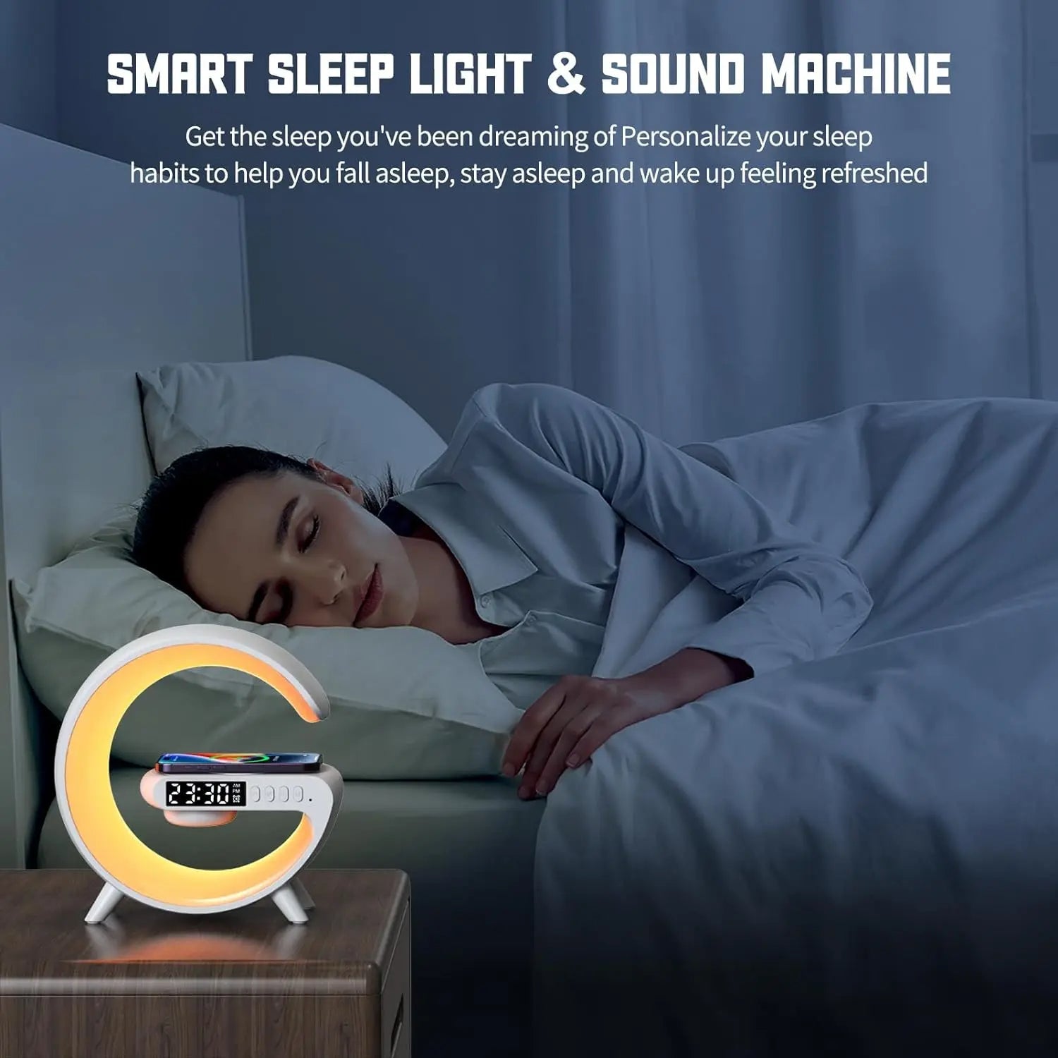 Multifunction 4 In 1 Wireless Charger Pad Stand Speaker