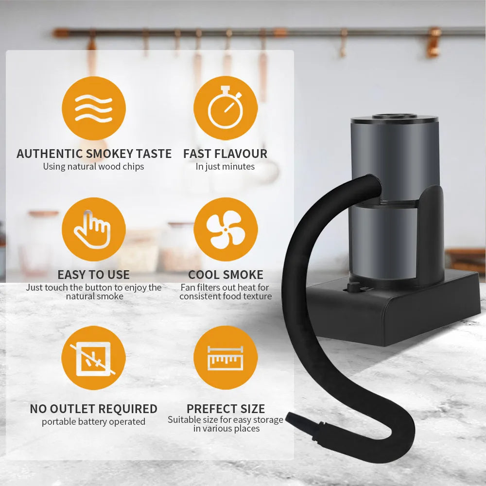 Smoking Gun Portable Drink Smoker Indoor Smoke Infuser Kit for Cocktails Meat BBQ Cheese