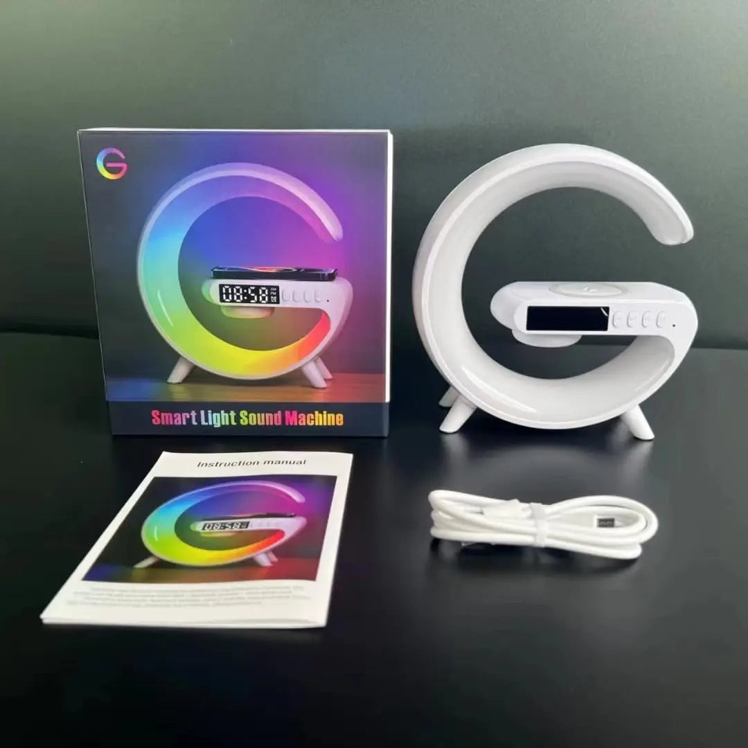 Multifunction 4 In 1 Wireless Charger Pad Stand Speaker